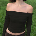 Zevrik Ruched Mesh Crop Top - Off-Shoulder Night-Out Sculpt